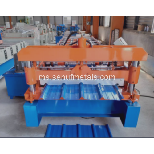 Trapezoidal Double layer roll membentuk mesin